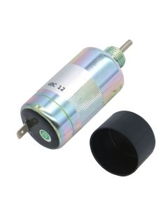 12V Fuel Stop Solenoid SBA185206083 Compatible With Case IH Tractor D25 D29 D33 D35 D40 D45 DX18E DX21 DX22E DX23 DX24 DX24E DX25 DX25E