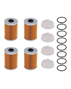 4 Psc Fuel Filter and Filtering Disk Set 866171A1 for Mercury