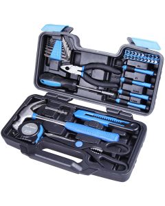 39 PCS Screwdriver Hammer Wrench Hardware Electric Household Repair Hand Tools Box Set