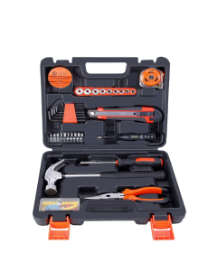 Candotool big Discount 36pcs household hand tool box set kit for home tool kit repair tool set