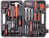 Candotool 148 Piece Tool Set General Household hand tool kit with Plastic Toolbox Storage Case Socket and Socket Wrench Sets