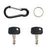 2Pcs Ignition Keys With Ring Carabiner PL501-68920 For Kubota