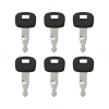 Ignition Keys RC411-53933 6Pcs For Kubota 