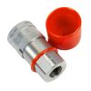 Hydraulic Quick Coupler 5/8" with Dust Cap for Bobcat for John Deere for Case for New Holland for Kubota
