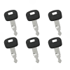 Ignition Keys RC411-53933 6Pcs For Kubota 