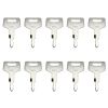 10 PCS Ignition Key 17001-00019 For Case For Takeuchi For New Holland For Gehl