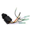 Boat Ignition Switch with Keys 3 Position Off-Run-Start and 6 Wires for Push to Choke 87-17009A5 for Mercury 