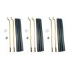 3pcs Golf Cart Battery Hold Down Retainer Plate with Rods Kit 101090801 for Club Car 