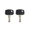 2Pcs Ignition Keys With Ring Carabiner PL501-68920 For Kubota