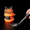 31 pieces precision screwdriver set mobile phone flat plate repair clock head household multifunctional screwdriver