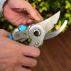 Premium Stainless Steel Ergonomic Heavy Duty Aluminium Handle Small Gardening Secateurs Pruners Shears