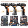 12V 16.8V 25V lithium Sale High Quality Machinery Kit Impact Cordless Power Drill cheap power tools