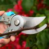 Premium Stainless Steel Ergonomic Heavy Duty Aluminium Handle Small Gardening Secateurs Pruners Shears