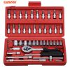 46pcs socket wrench Tools Combination Set 1/4 Drive Bit for auto repair