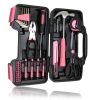 39pcs Professional Lady Pink Hand Tools Combo Set Hand Tool Bag Tools Set For Woman