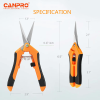 Candotool Hydroponics Agriculture High Quality Garden Tool Bypass Pruner Ratchet Garden Hand Plant Fruit Pruning Shears
