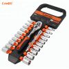 Small Quick Reverse Ratchet Wrench Set With 22pcs Sleeves