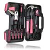 39pcs Household Women Hand Tool Sets /cute Tools Set/home Repair Ladies Tool Kit Pink Tool Set Tools And Hardware