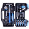 Professional 39 pieces tool box combination household hand tools kit mini screwdriver socket wrench tool set