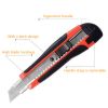 Professional Multitool Office Cutting Tools Plastic Holder 3Pcs Blade Pocket Knife