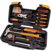 Professional 39 pieces tool box combination household hand tools kit mini screwdriver socket wrench tool set