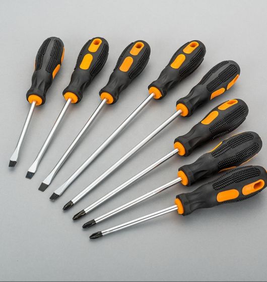 Large slotted powerful screwdriver with magnetic Electrician philips / slotted screwdriver