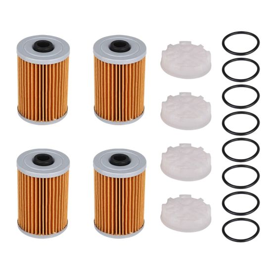 4 Psc Fuel Filter and Filtering Disk Set 866171A1 for Mercury