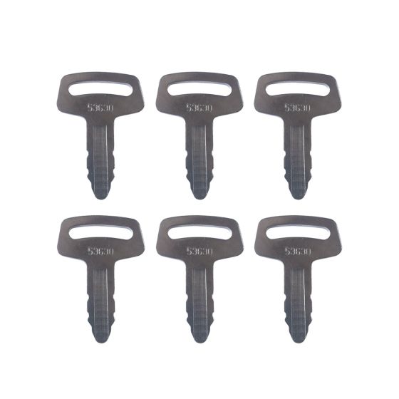 6PCS Ignition Keys RC101-53630 For Kubota