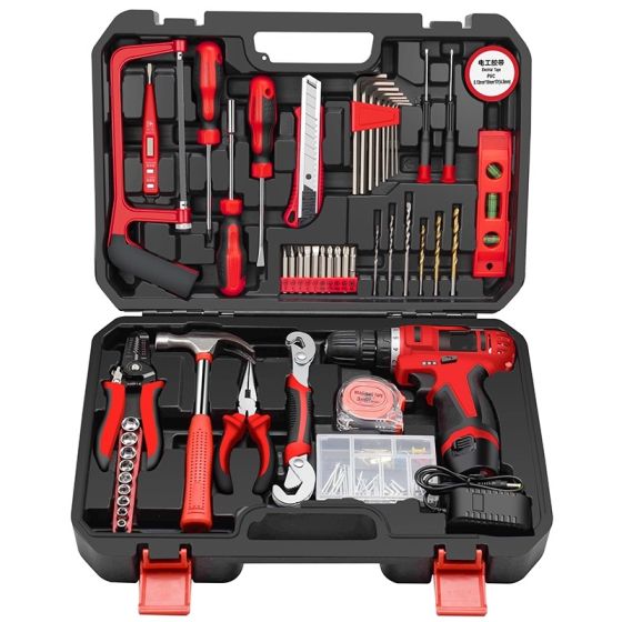 Hot Selling Multi Function 109pcs Lithium Electric Drill Tools Set Power Tools Set