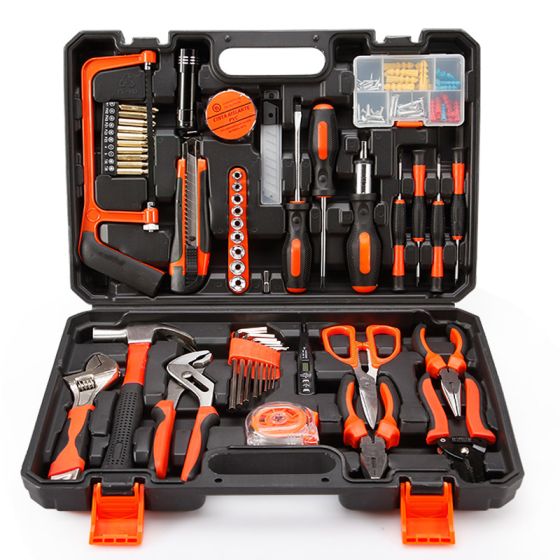 Hot Sale 102pcs Household CR-V spanner screwdriver hammer pliers Hand Tool Set