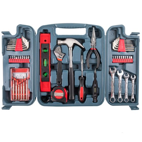 Candotool complete household hand tool box set kit for home 53 pcs home tool kit repair tool set